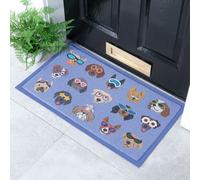 Native Natural Dogs With Glasses Doormat (70 X 40Cm)