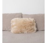Native Natural Double Sided Beige Sheepskin Cushion 30X50Cm