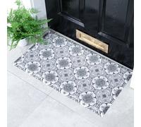 Native Natural Flower Tile Pattern Doormat (70 X 40Cm)