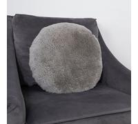 Native Natural Genuine Grey Short Pile Sheepskin Cushion