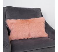 Native Natural Genuine Pink Goatskin Luxury Cushion