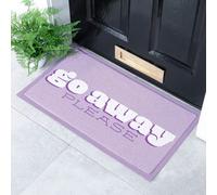 Native Natural Go Away Please Lilac Indoor & Outdoor Doormat - 70X40Cm