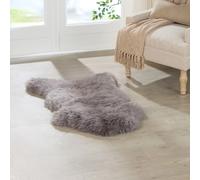 Native Natural Grey British Sheepkin Rug | Size: Large Native Natural Grey Large