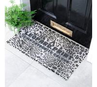 Native Natural Grey Leopard Print Doormat (70 X 40Cm)