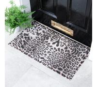 Native Natural Grey Leopard Print Doormat (70 X 40Cm)