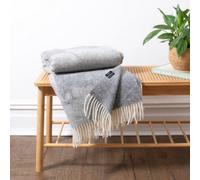 Native Natural Highland Cow Grey Wool Blanket