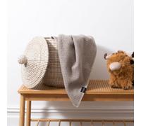 Native Natural Hoop Pattern Baby Beige Wool Blanket