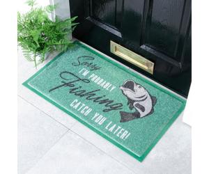 Native Natural I'm Probably Fishing Doormat (70 X 40Cm)