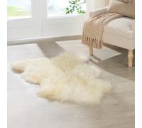 Native Natural Ivory White Curly Icelandic Sheepskin Rug