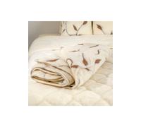 Native Natural Merino Wool Blanket 130x170 - Leaf in Natural | Size: Double Native Natural Natural Double