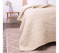 Native Natural Merino Wool Blanket - 220x200 Beige | Size: 200 cm x 220 cm Native Natural Beige 200 cm x 220 cm