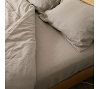 Native Natural Natural Double 100% Linen Fitted Sheet (140x190cm) | Size: Double Fitted Native Natural Natural Double Fitted