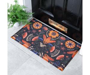 Native Natural Nordic Leaf Doormat (70 X 40Cm)