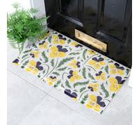 Native Natural Pansy Pattern Doormat (70 X 40Cm)