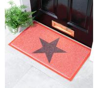 Native Natural Pink Large Star Doormat (70 X 40Cm)