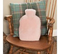 Native Natural Pink Sheepskin Hot Water Bottle