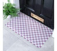 Native Natural Purple Check Doormat (70 X 40Cm)