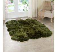 Native Natural Sextuple Olive Green Sheepskin Rug | Size: 150 cm x 240 cm Native Natural Green 150 cm x 240 cm