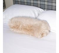 Native Natural Sheepskin Beige Lumbar Cushion