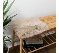 Native Natural Sheepskin Chair Pad Square Light Brown