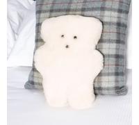 Native Natural Sheepskin Teddy Bear in White Native Natural White