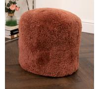 Native Natural Short Pile Sheepskin Pouf - Cover Only