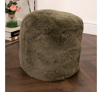 Native Natural Short Pile Sheepskin Pouf - Cover Only