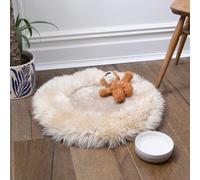 Native Natural Small Sheepskin Pet Bed - 50Cm