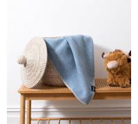 Native Natural Soft Blue Pure Wool Baby Blanket