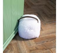 Native Natural White Sheepskin Doorstop