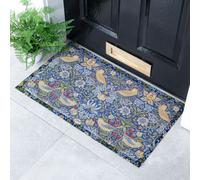 Native Natural William Morris Strawberry Thief Indoor & Outdoor Doormat - 70X40Cm