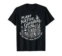 Native Plant Gardening Pollinator Wildlife Conservation Art T-Shirt