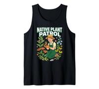 Native Plant Patrol Gardening Conservation Green Enthusiast Tank Top