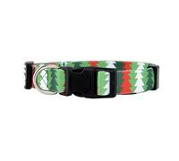 Native Pup Christmas Dog Collar (Large, Christmas Trees