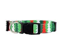 Native Pup Christmas Dog Collar (Small, Christmas Trees