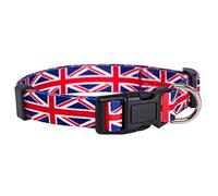 Native Pup Union Jack Dog Collar- UK Flag Dog Collar (Medium)