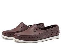 Native Shoes Howard Sugarlite Shoes for Men, and Women - Cut-Out Holes Detailing with Round Toe Design, and Slip-On Style, Crater Brown/Shell White/Mash Speckle Rubber, 8 Women/6 Men