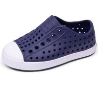 Native Shoes, Jefferson Child, Kids Lightweight Sneaker, Regatta Blue/Shell White, 4 M US Big Kid, Regatta Blue/Shell White, 4 Big Kid M