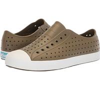 Native Shoes Jefferson Sneakers for Men, and Women - Eva Upper with Cushioned Fit, Lightweight, and Versatile Footwear Utili Green/Shell White Men's 6, Women's 8 Medium, Utili Green/Shell White