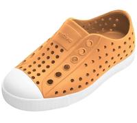 Native Shoes Jefferson Unisex-Child Sneaker, Papaya Orange/Shell White, 11.0 cm