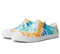 Native Shoes Jefferson Unisex Kids Printed Sneakers, White Shell White Shell Orange Tie Dye, 13 UK