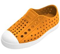 Native Shoes Kids' Jefferson Slip-On Shoe, Pylon Orange/Shell White, 6 Big Kid