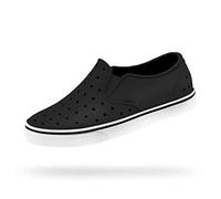 Native Shoes Miles Junior Water Shoe, Jiffy Black/Shell White, 3 UK
