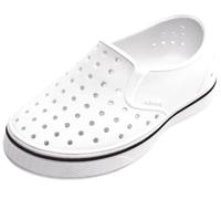 Native Shoes, Miles, Kids Shoe, Shell White/Shell White, 12 Little Kid