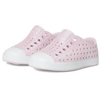 Native Shoes Unisex Kid's Jefferson Bio Little Sneaker, Barely Pink Bling Shell White, 8