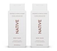 Native Shower Gel & Body Wash for Women & Men - Free of Sulphates & Dyes - Coconut & Vanilla Scent Body Soap - Gently Cleanses with Plant-Based ingredients (2 Pack, 532ml Each)