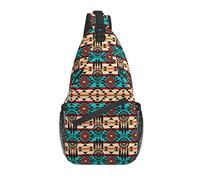 Native Sling Bag Casual Crossbody Bag Native American Shoulder Backpack Chest Daypack for Travel Hiking