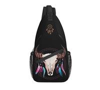 Native Sling Bag Casual Crossbody Bag Native American Shoulder Backpack Chest Daypack for Travel Hiking
