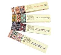 Native Soul Incense Sticks 4 Pack Set with JRose Incense Burner - Palo Santo & Florida Water, Copal, White Sage, Holy Smoke - Green Tree Masala - Cleansing & Meditation Gift NS2
