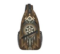 Native Southwest American 6 Unisex Shoulder Backpack Small Daypack Casual Sling Bag For Travel Running Sports Shopping